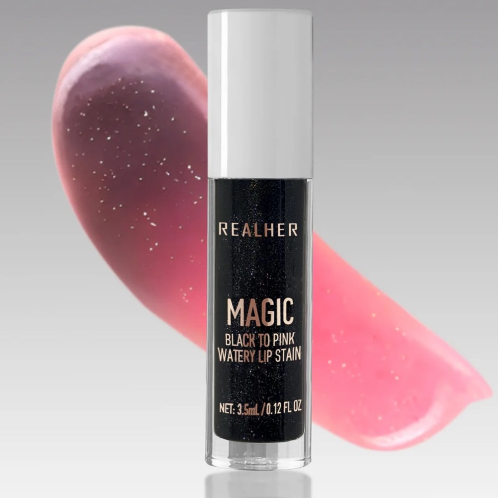 RealHer Magic Transforming Lip Stain - Black to Pink